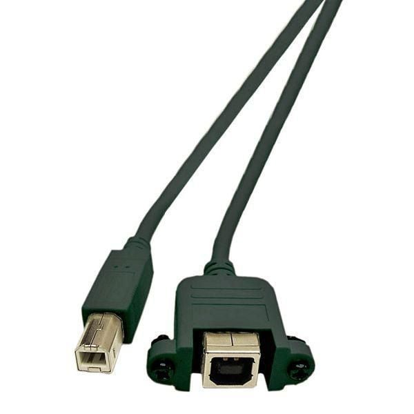 MicroConnect - USB-förlängningskabel - USB typ B (hona) till USB (hane) - USB 2.0 - 1.8 m - tumskruvar