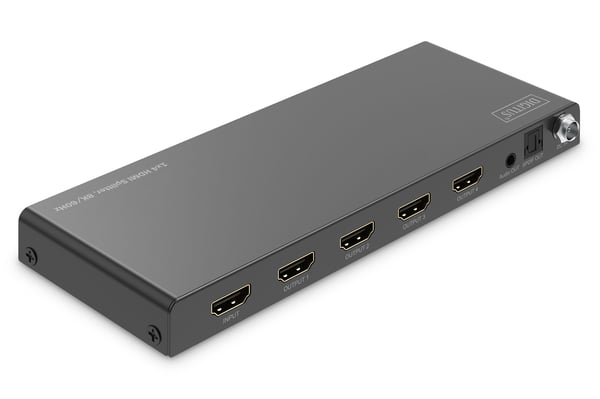 Digitus DS-55340, HDMI, 4x HDMI, 7680 x 4320 pikseliä, Musta, Metalli, 8K Ultra HD
