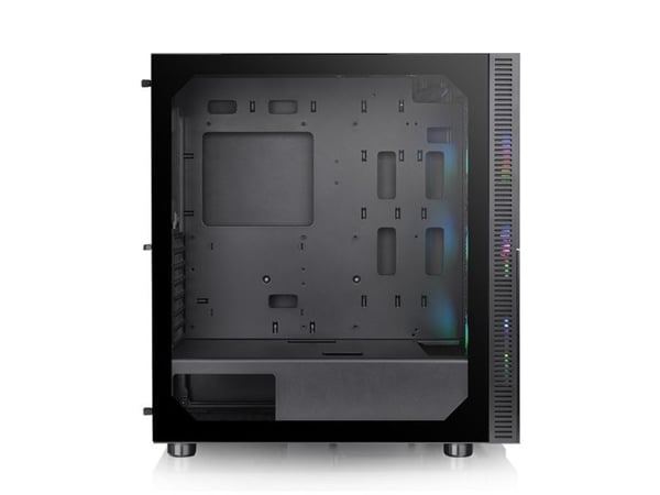 Thermaltake Versa T26 TG ARGB - Mid tower - utökad ATX - genomskinlig sidopanel (härdat glas) - ingen strömförsörjning (PS/2) - svart - USB/ljud