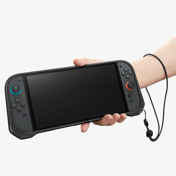 Spigen Rugged Armor, Etui, Nintendo, Sort, Termoplastisk polyuretan (TPU), Nintendo Switch, Fallsikker, Ripebestandig