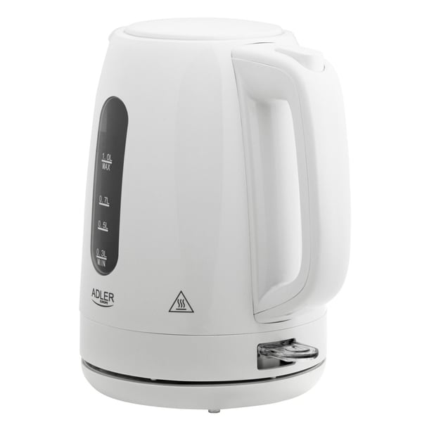 Adler AD 1380W, 1 l, 2220 W, Vit, Polypropylen (PP), Vattennivå indikator