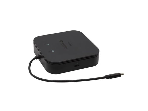 i-Tec Thunderbolt 3 Travel Dock Dual 4K Display + Power Delivery 60W - Dokkingstasjon - USB-C 3.1 / Thunderbolt 3 - HDMI, DP - 1GbE