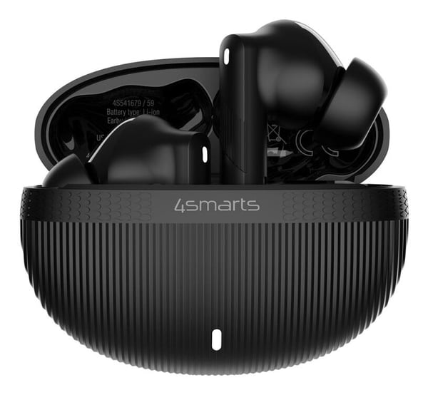 4smarts SkyBuds Pro ANC, True Wireless Stereo (TWS), Samtal/musik/sport/vardag, 40 g, Headset, Svart