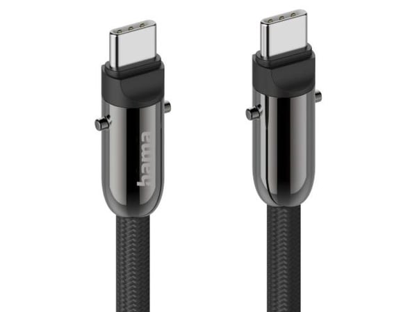 Hama 00201751, 1,2 m, USB C, USB C, USB 2.0, 0,48 Gbit/s, Svart