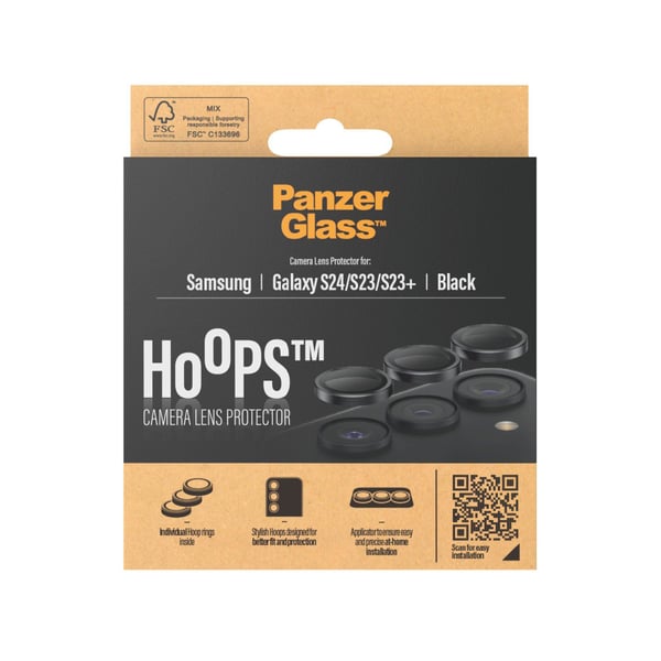 PanzerGlass™ | Hoops - Objektiv beskyttelse for mobiltelefon | Galaxy S24/S23/S23+
