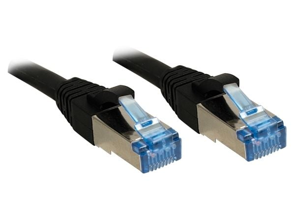 Lindy 47181, 5 m, Cat6a, S/FTP (S-STP), RJ-45, RJ-45, Svart