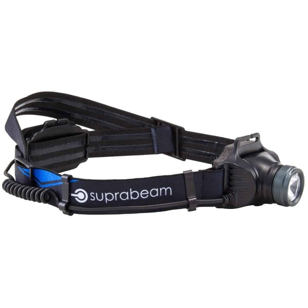 Suprabeam hodelykt/pandelygte V3air Rec 650 lm, 1400 mAh, USB-C, 210 m vanntett