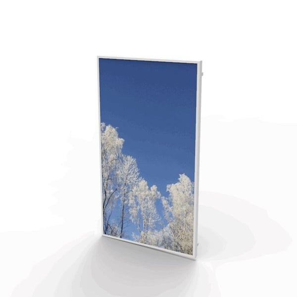 HI-ND - Monteringskomponent (frontskydd) - för platt panel - metall - vit - skärmstorlek: 50" - kiosk