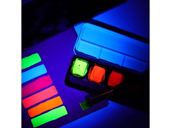 FINETEC® Premium akvarellsett Neon | 6 farger