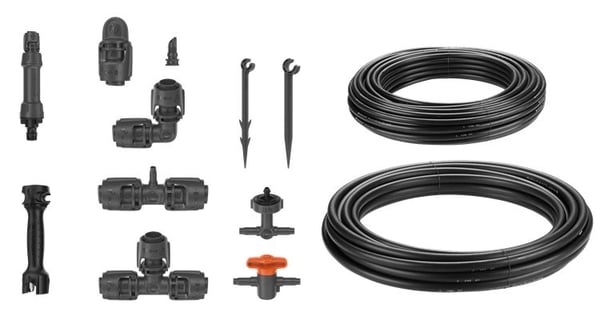 Gardena Micro-Drip-System Set Höjdad bädd/Bädd (35 växter)