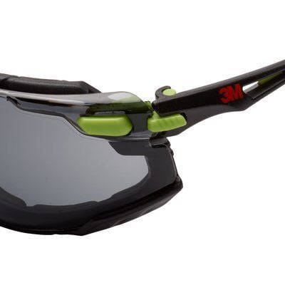 3M Solus™ 1000 suojalasit Scotchgard™ Protector, limenvihreä/musta, 1 kpl