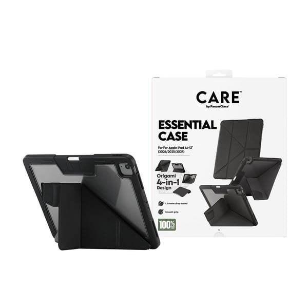 CARE by PanzerGlass TPU Essential Case Black iPad Air 13" (2026/2025/2024)