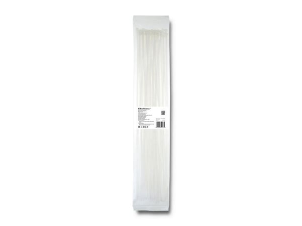 Qoltec 52213, Tikasmallinen johdinside, Nailon, Valkoinen, CE, 500 mm, 4,8 mm