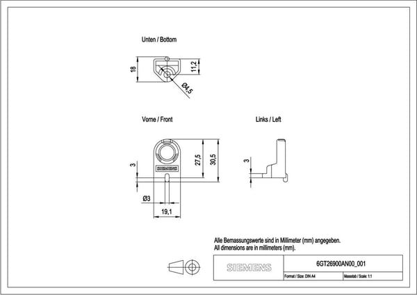 Siemens 6GT2690-0AN00 #####Kulmakotelo