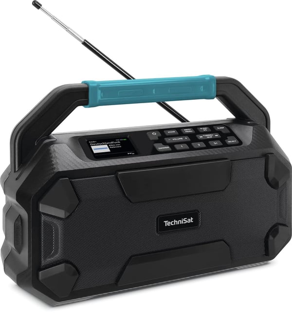 TechniSat VIOLA 231 OD työmaaradio DAB+ FM Bluetooth IPX4, musta