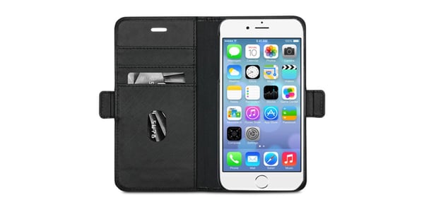 dbramante1928 New York, Lompakkokotelo, Apple, iPhone 8/7/6 Plus, 14 cm (5.5"), Musta