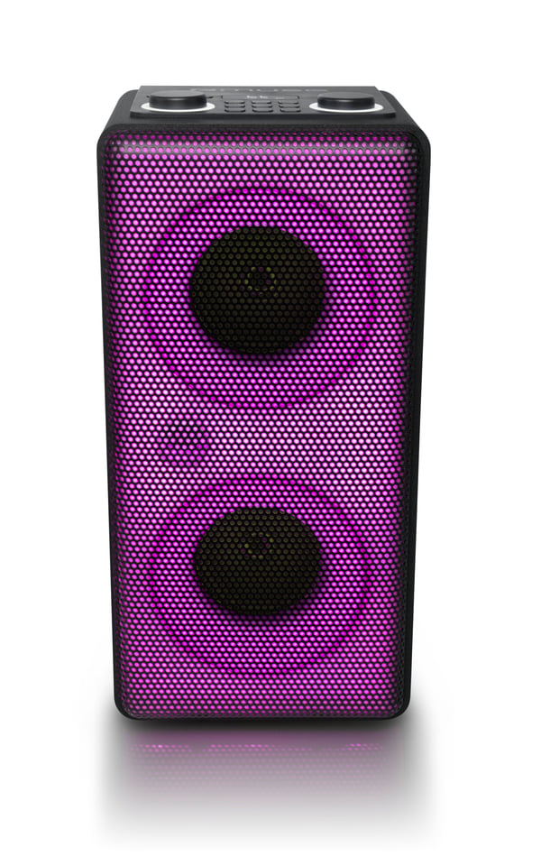 Muse M1808DJ, 150 W, Kaapeli & johto, Lajittelu, Kolmivärinen, LED, Liesi, valo