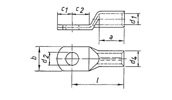 Klauke 109R20 Rørkabelsko 180 ° M20 120 mm² 1 kpl