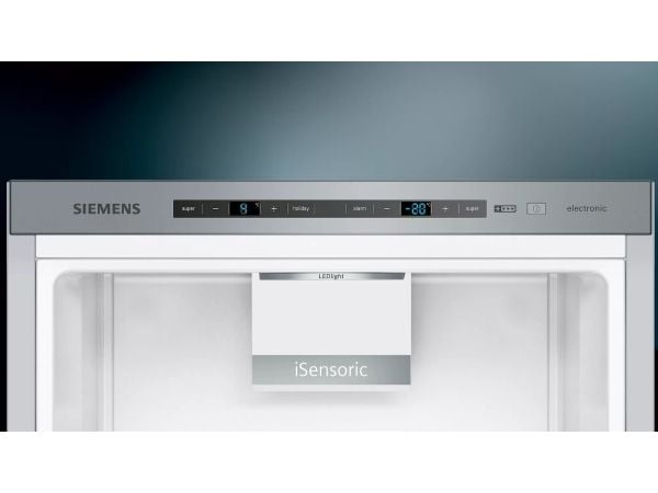 Siemens KG49EAICA - Køleskab/fryser - bund-fryser - fritstående - bredde: 70 cm - dybde: 65 cm - højde: 201 cm - 413 liter - Klasse C - rustfrit stål
