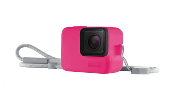 GoPro - Beskyttelseshylse for actionkamera - silikon - elektrisk rosa - for HERO5; HERO6; HERO7
