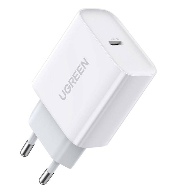 Ugreen - Strømadapter - 18 watt - PD 3.0, QC 4.0 (24 pin USB-C) - hvit - Europa
