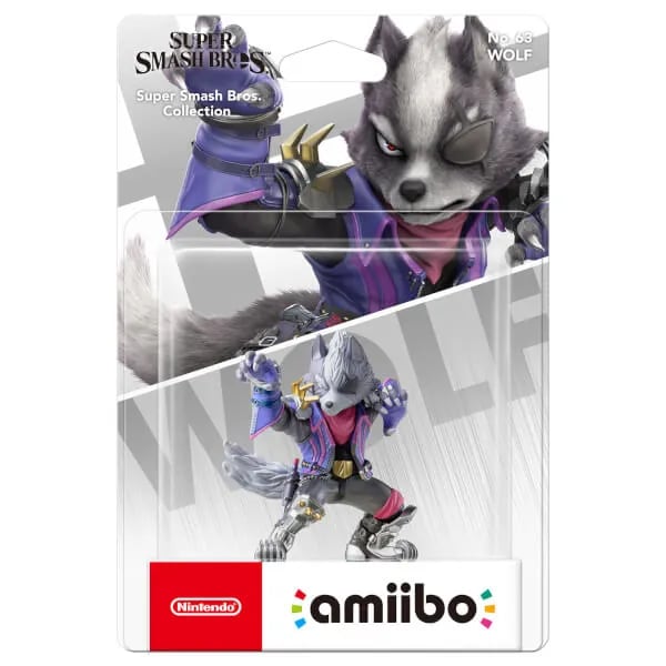 Nintendo amiibo Wolf - Lisävideopelihahmo pelikonsoliin - New Nintendo 3DS, New Nintendo 3DS XL; Nintendo Wii U:lle