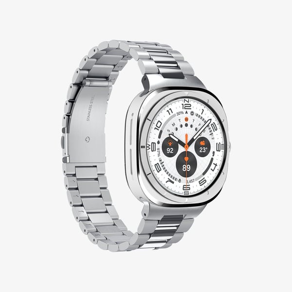 Spigen Modern Fit 316L, Band, Smartklokke, Sølv, Samsung, Galaxy Watch Ultra (47mm), Rustfritt stål