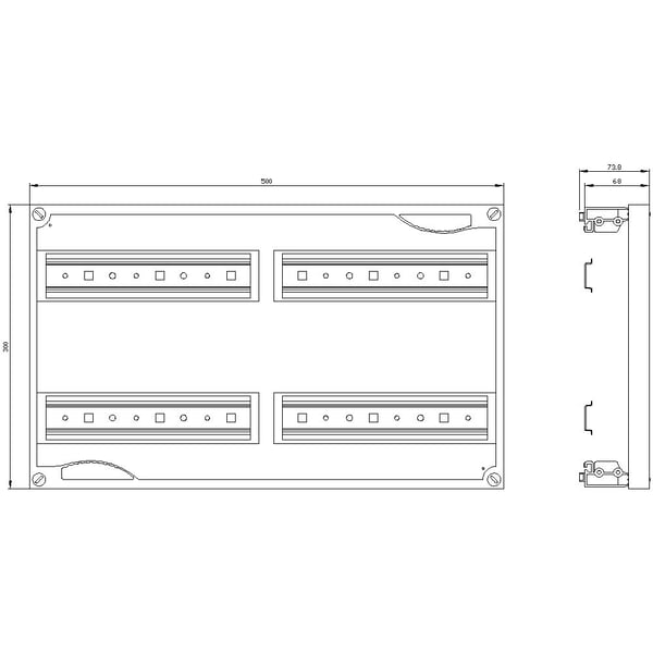 Siemens 8GK4351-2KK21, 300 mm, 530 mm, 315 mm, 30 mm, 1,02 kg