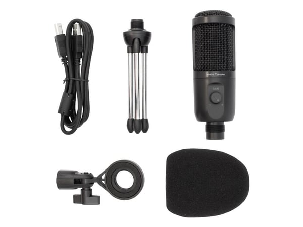 White Shark TAUS, Studiomikrofon, 20 - 20000 hz, 24 bit, 192 kHz, -13,5 mV/Pa, 60 dB