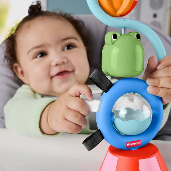 Fisher-Price -leksak med sensoriska ljud för barnstol, brickaktivitet för spädbarn från 3 månader, 0,25 År, Plast, Multifärg