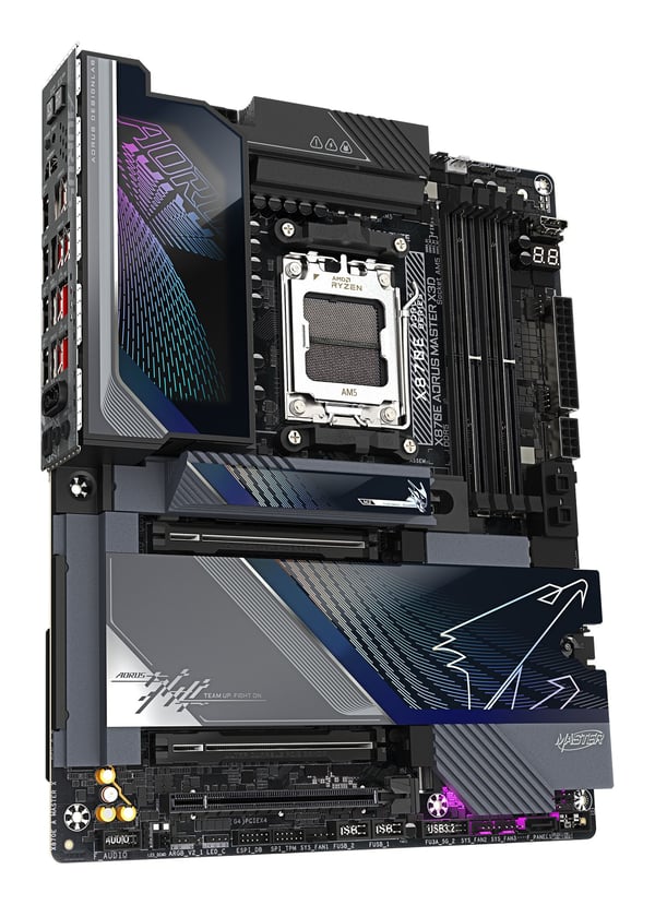 GIGABYTE X870E AORUS MASTER X3D -emolevy, AM5, ATX, DDR5