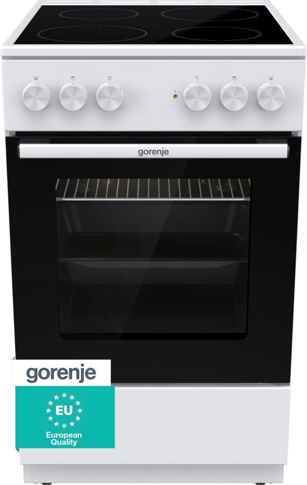 Gorenje GEC5A21WG elektrisk komfyr 74 L A 50 cm, hvit