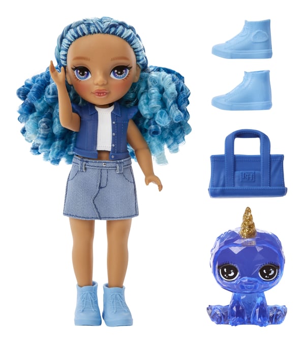 Rainbow High Littles Dolls- Sapphire (Blue), Modedocka, Flicka, 4 År, Pojke/flicka, Multifärg