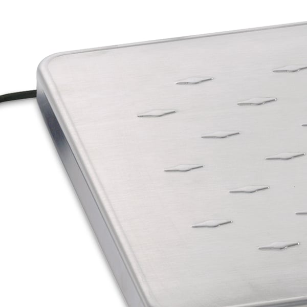 MAULcargo pakkevekt, lastekapasitet: 50 kg, grå med separat kontrollpanel og strømforsyning, veieplate - 1 stk (17950 09)