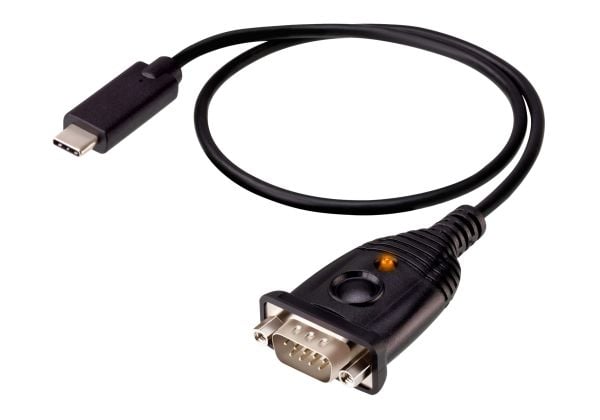 ATEN - USB / seriell kabel - 24 pin USB-C (hane) till DB-9 (hane) - 45 cm - stödjer RS-232 seriellt gränssnitt