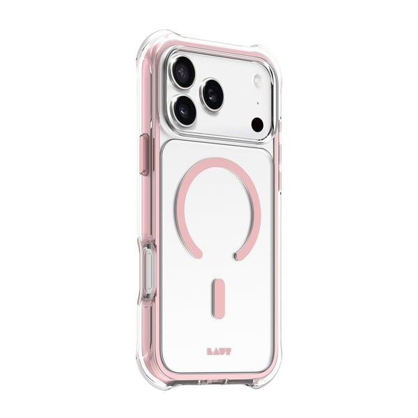 LAUT AERO PROTECT, Etui, Apple, iPhone 17 Pro Max, 17,5 cm (6.9"), Rosa, Gjennomsiktig