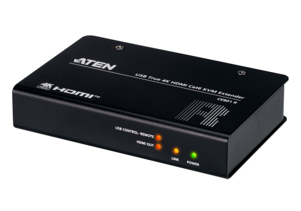 ATEN CE801, AV-lähetin ja -vastaanotin, Langallinen, 100 m, Cat6, Cat6a, 3840 x 2160 pikseliä, 60 Hz