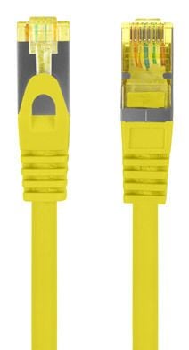 Lanberg - Liitäntäjohto - RJ-45 (uros) RJ-45 (uros) - 25 cm - 6 mm - S/FTP - CAT 6a - säikeisjohto, solmuton, muotoiltu, halogeenivapaa - keltainen...