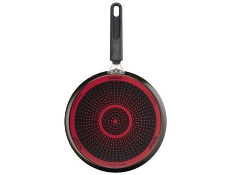Tefal Simply Clean B5671053 pannkakspanna 25 cm, titanbeläggning, röd