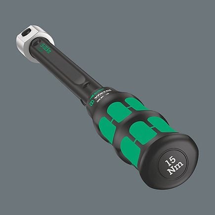 Wera Click-Torque XP 3, Skrallenøkkel, Ft-lb, Nm, Mekanisk, 15 - 100 Nm, 2%, Svart, Grønn