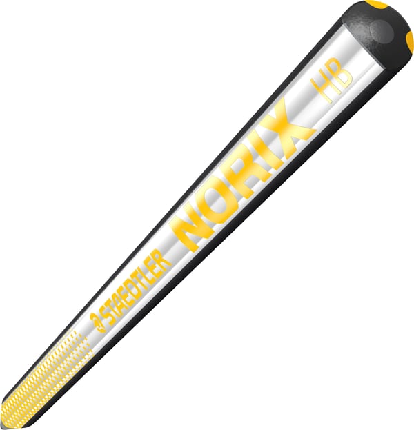 STAEDTLER 181SBK - Blyantspisser med hardhet HB-viskelær, svart/gul (181 SBK2-1)