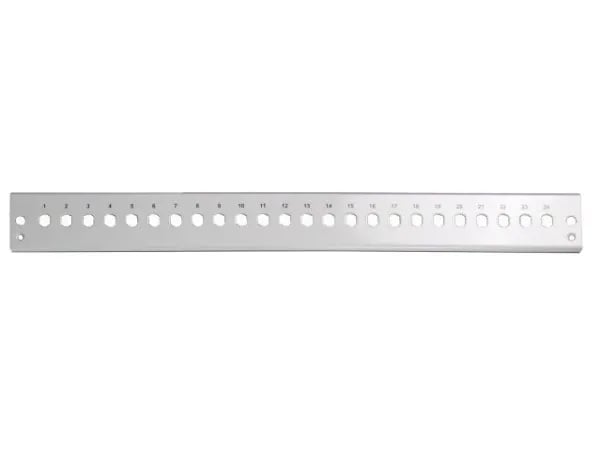 EFB Elektronik VSB-FP-12ST-S, Front plate, Rackmontering, 1U, Fiber, Grå, Metall