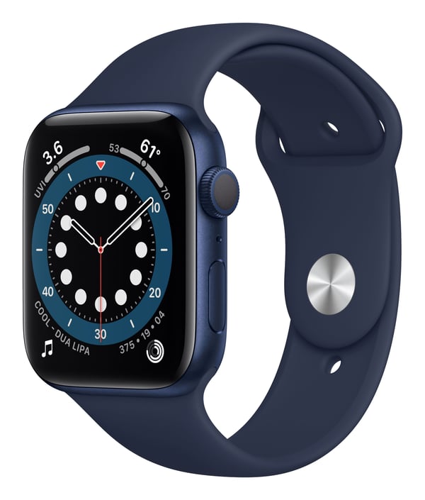 Apple Watch Series 6, OLED, Kosketusnäyttö, 32 GB, Wi-Fi, GPS (satelliitti)