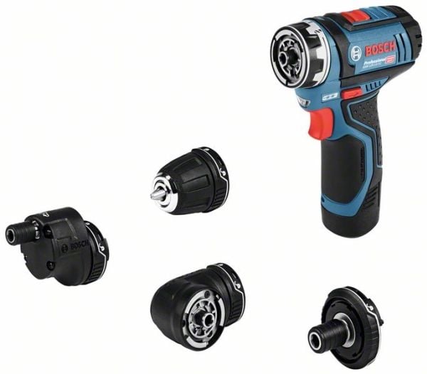 Bosch GSR 12V-15 FC Professional - Drill/driver - trådløs - 2 hastigheter - 1/4" sekskantspor 10 mm - 30 N·m - uten batteri - 10.8 - 12 V - SOLO