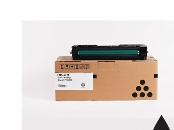 Ricoh - Svart - original - tonerkassett - för Nashuatec SP C231; NRG SP C231, SP C320; Rex Rotary SP C231, SP C320; Ricoh SP C320