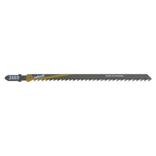 wolfcraft GmbH 2669000, Stikksagblad, Sponplate, Løvtre, Kryssfiner, High Carbon Steel (HCS), 12,5 cm, 4 mm, 10 cm