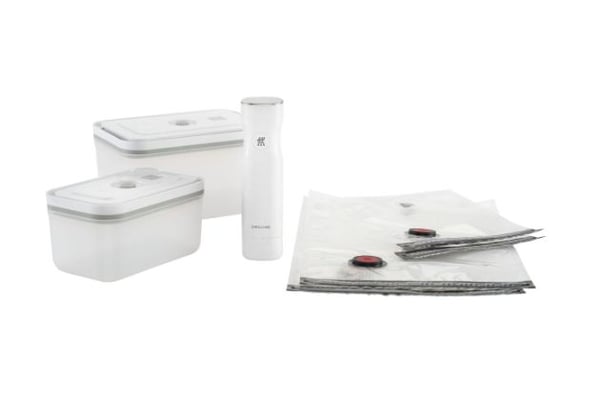 ZWILLING Fresh & Save vakuumstartsett 7 stk. M/L borosilikatglass hvit