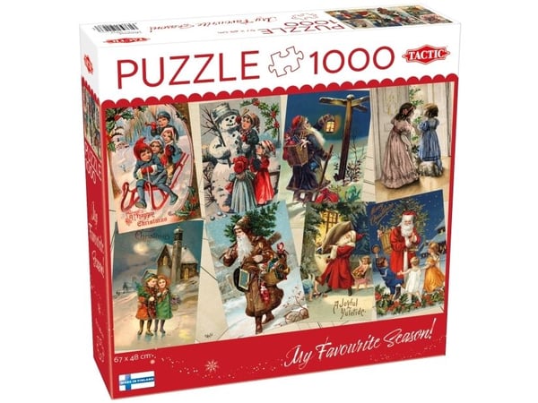 Tactic Puzzle Lovers Vintage Christmas Cards 1000 pcs puzzle