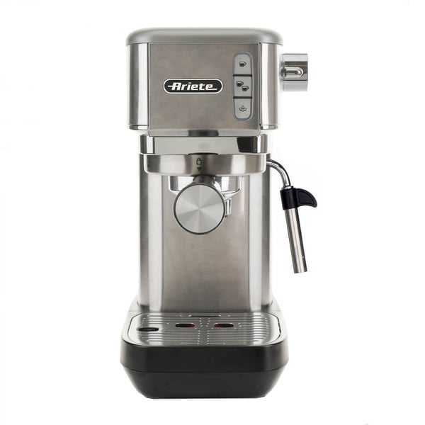 Ariete 1380/10, Espressokone, 1,1 L, Jauhettu kahvi, Kahvinappi, 1300 W, Hopea