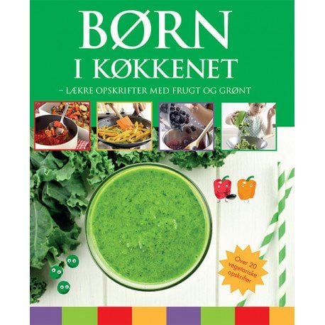 Barn på kjøkkenet - grønn